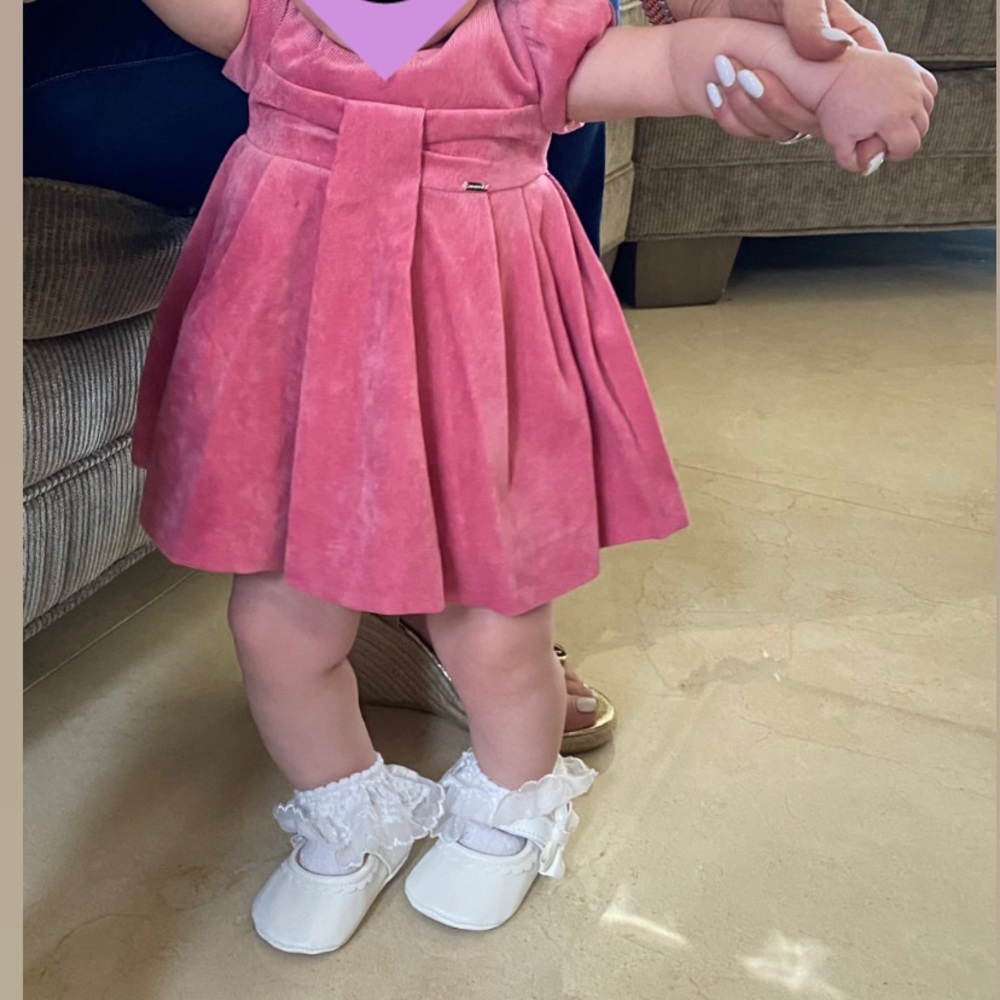 Pink Corduroy dress